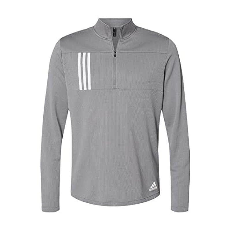 Adidas 3-Stripes Double Knit Quarter-Zip Pullover - A482 - XL