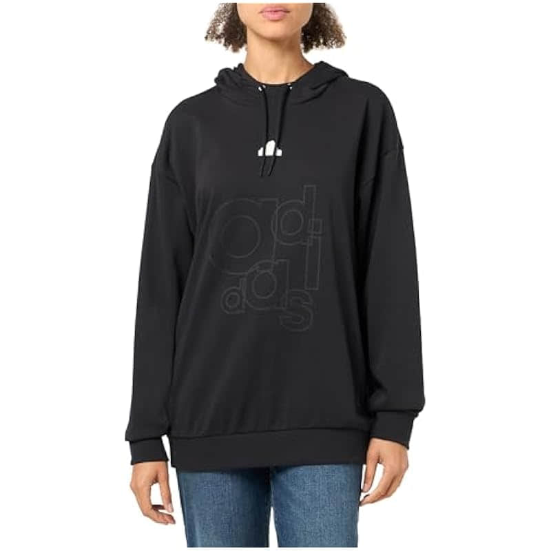 Adidas Women's Bloom Sky Print French Terry Hoodie - Black