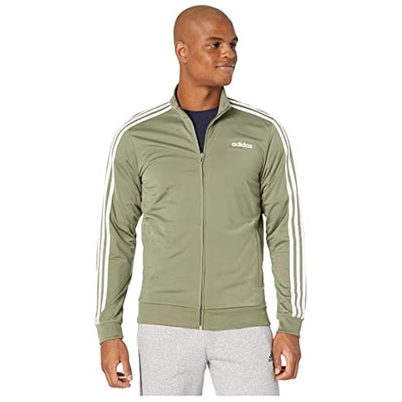adidas Men's Essentials 3-Stripes Tricot Track Jacket - Comfort & Style