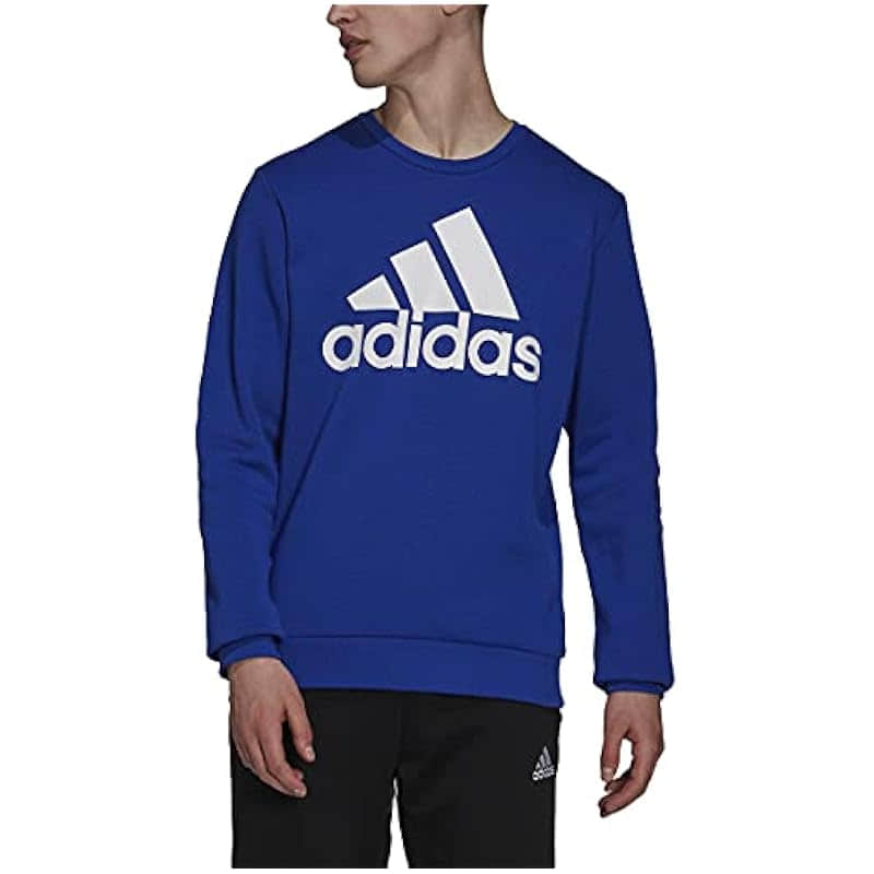 adidas Men's Essentials Big Logo Fleece Sweatshirt – Comfort & Style