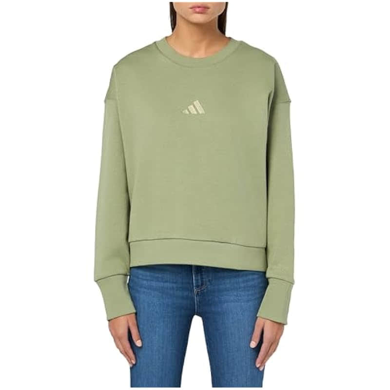 adidas Women's All Season Fleece Loose Fit Sweatshirt