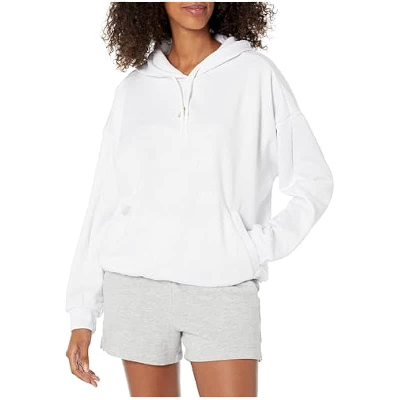 adidas Women's Embossed Monogram Fleece Hoodie - Shadow Violet/Gold