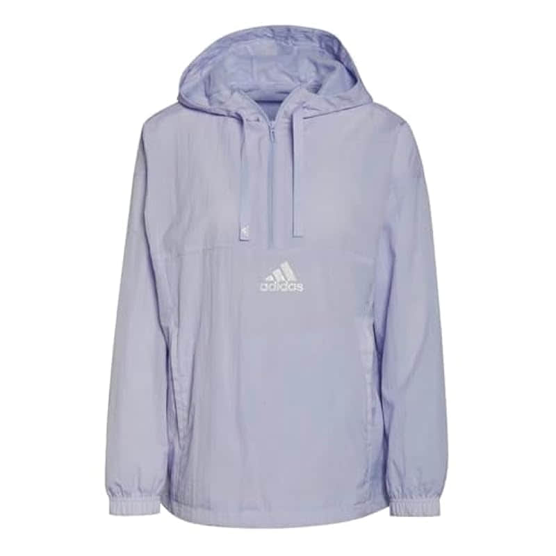 adidas Women's Q3 BLUV WB Windbreaker - Violet Tone/White